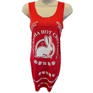 Sriracha sz 6 - 8 red woman's dress Halloween costume short lightweight Small